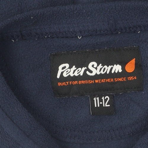 Peter Storm Boys' Blue Fleece Pullover Sweatshirt 11-12Y