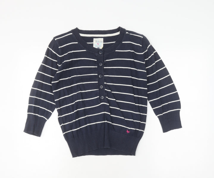 Country Rose Women's Blue Striped Cardigan S