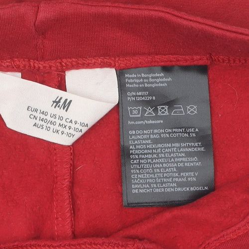 H&M Red Girls Leggings Size 10 - Comfortable Everyday Wear
