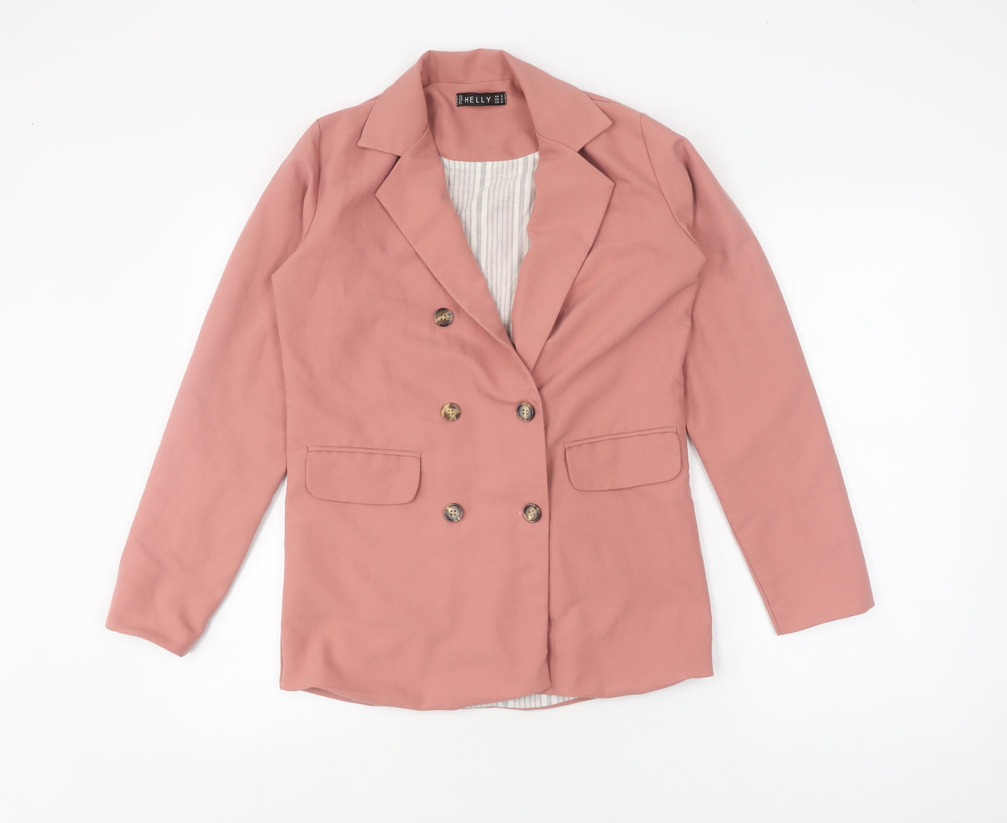 Helly Women's Pink Blazer, S, Casual Workwear Classic