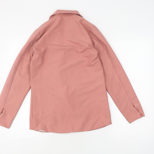 Helly Women's Pink Blazer, S, Casual Workwear Classic