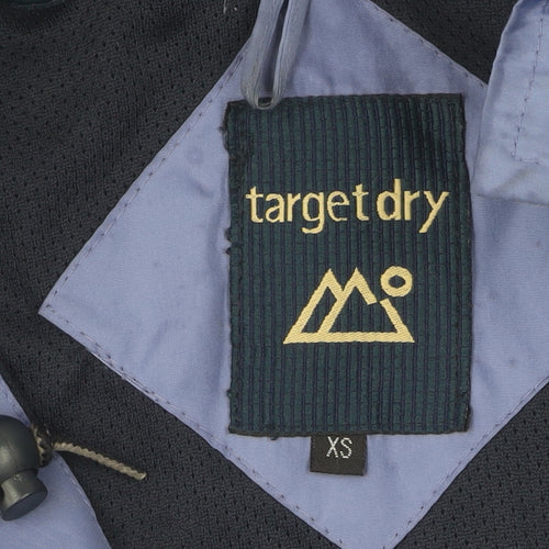 Target Dry Women's Blue Rain Coat XS Waterproof
