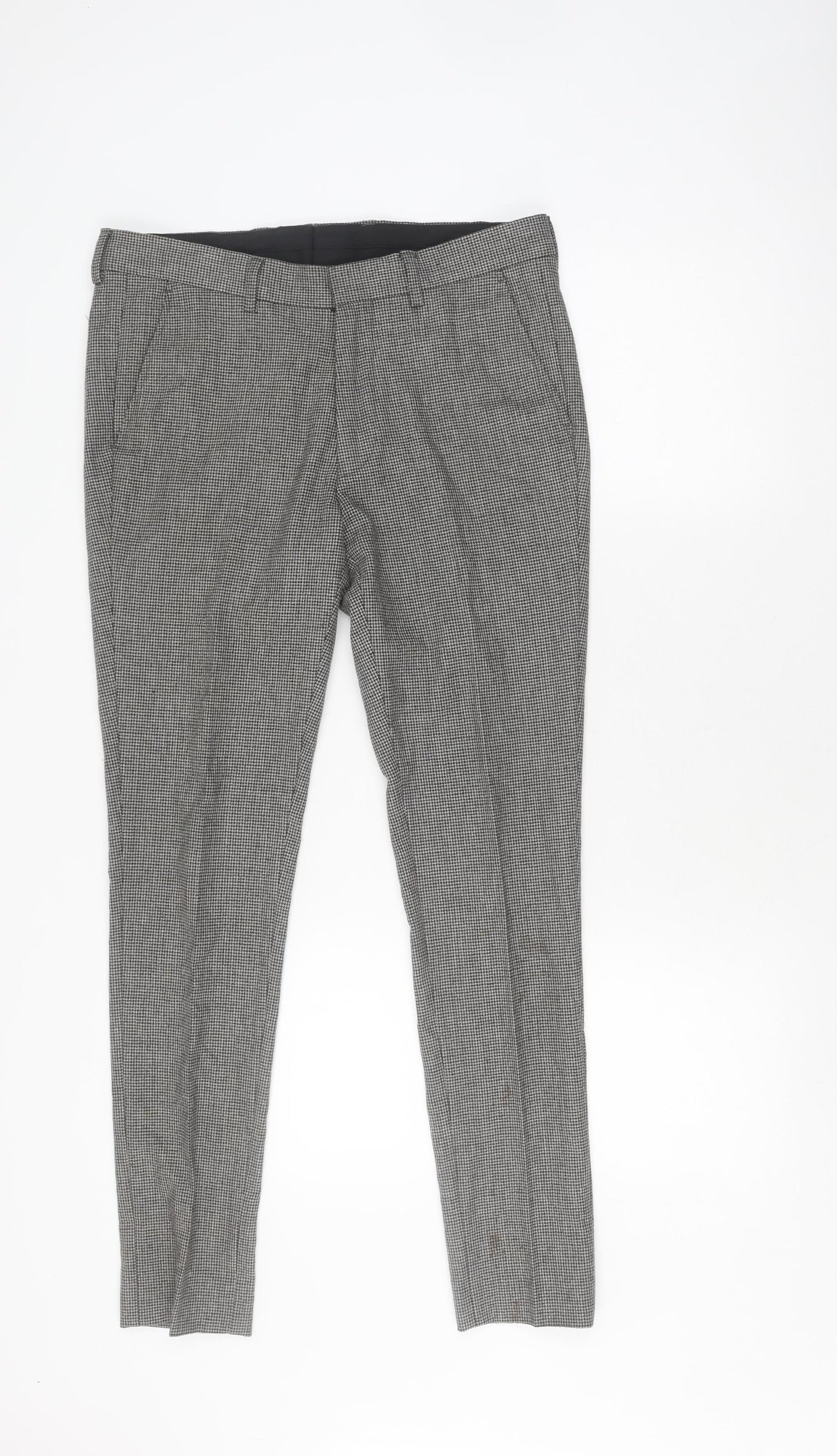 Asos Unisex Check Trousers in 30” - Business Casual