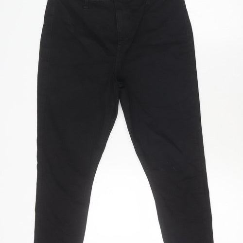 Topshop Women's Skinny Black Joni Jeans, Size 16