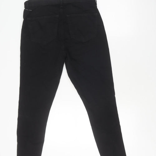 Topshop Women's Skinny Black Joni Jeans, Size 16