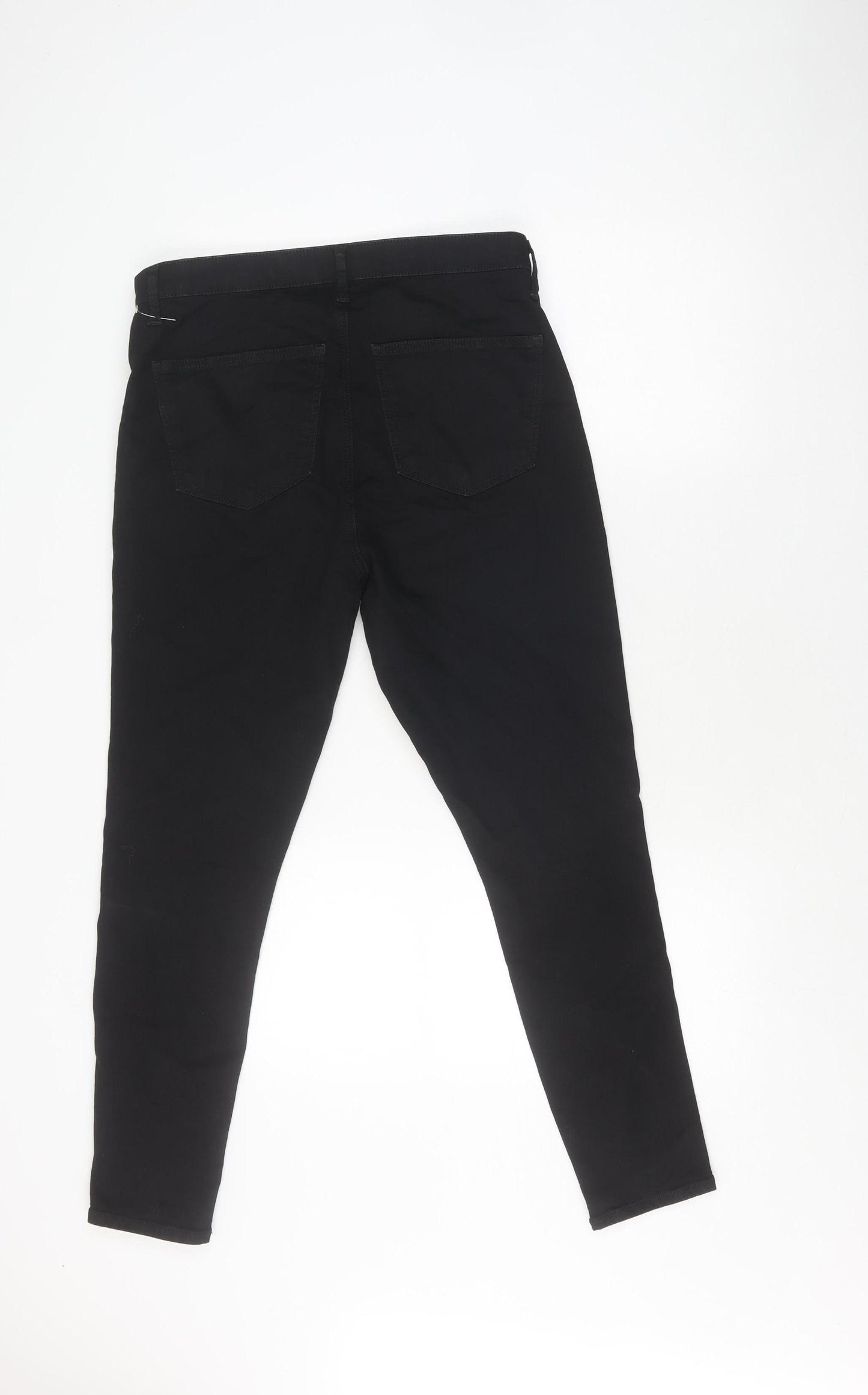 Topshop Women's Skinny Black Joni Jeans, Size 16