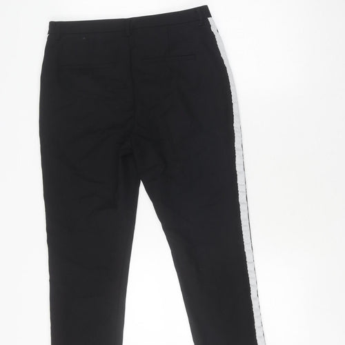 Stradivarius Women's Black Jogger Trousers Size 12