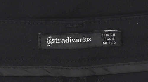 Stradivarius Women's Black Jogger Trousers Size 12