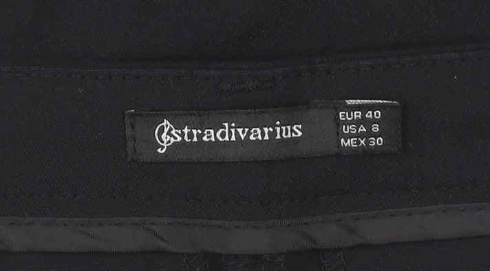 Stradivarius Women's Black Jogger Trousers Size 12