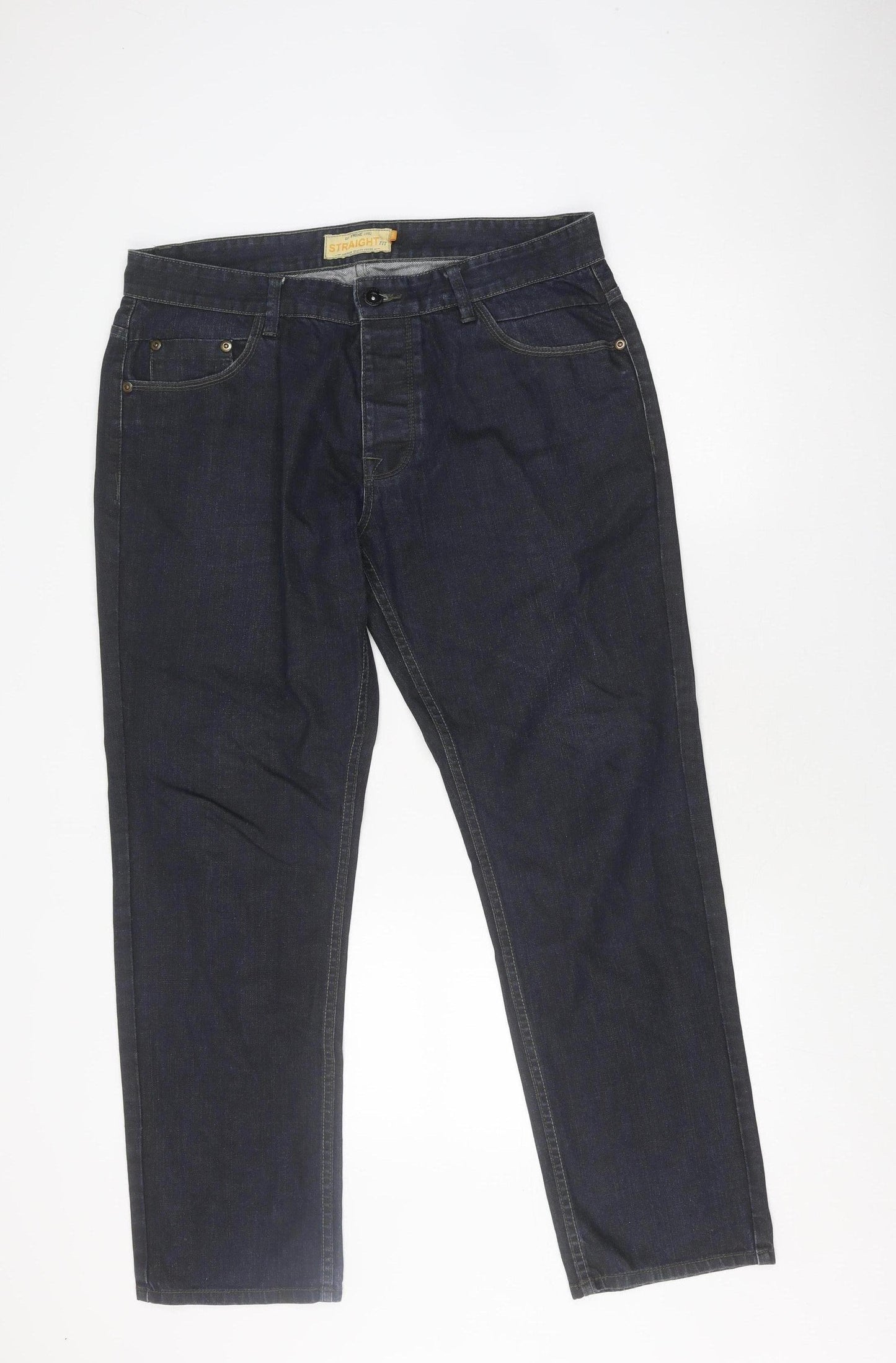 Next Men's Blue Straight Fit Jeans Size 36R
