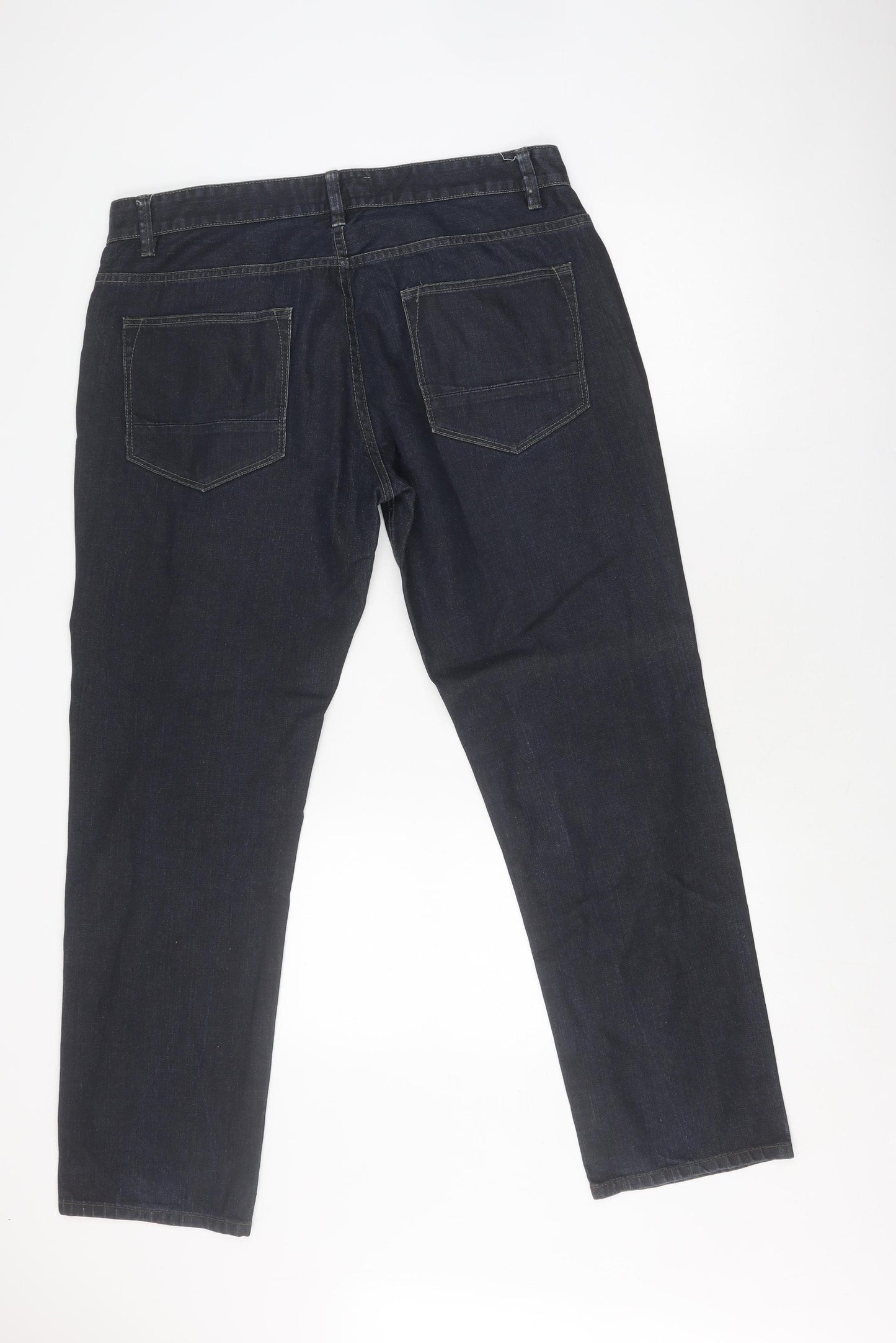 Next Men's Blue Straight Fit Jeans Size 36R