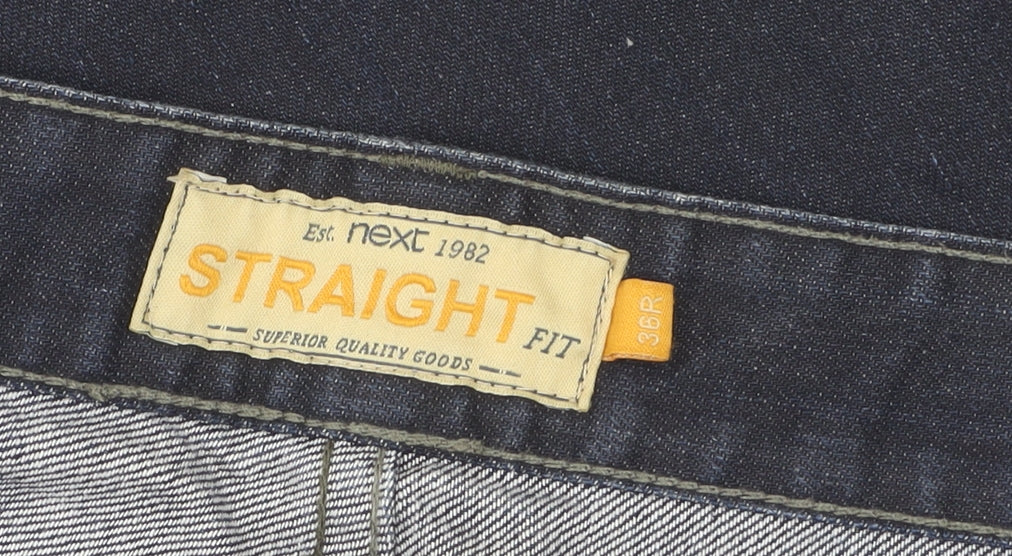 Next Men's Blue Straight Fit Jeans Size 36R