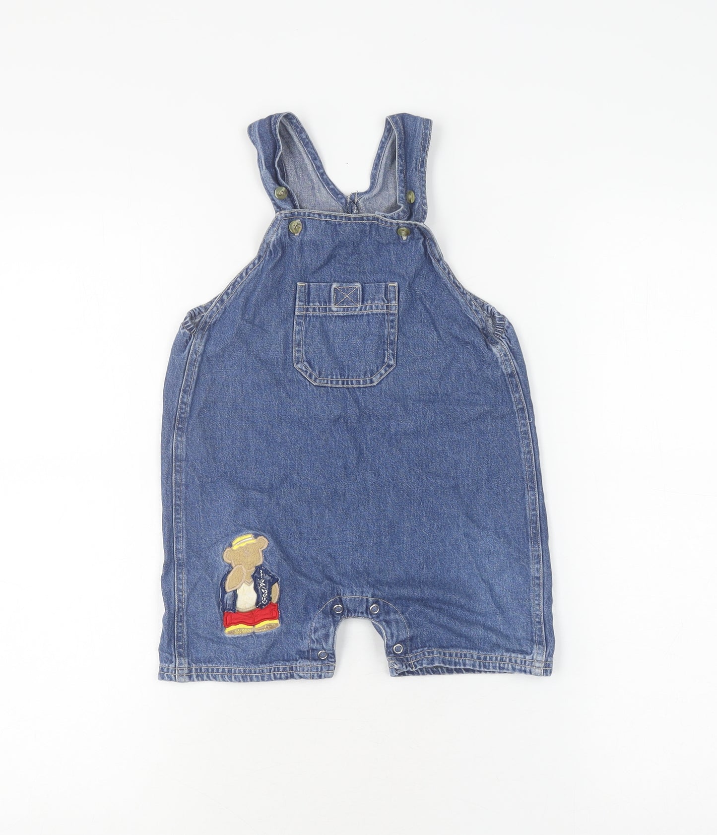Mothercare Unisex Denim Dungaree, Blue, 18-24 Months, Casual
