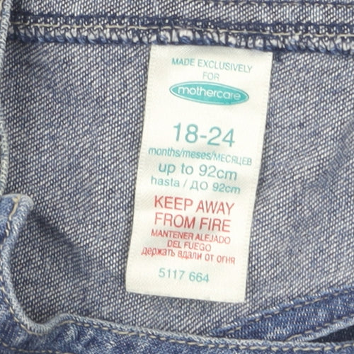 Mothercare Unisex Denim Dungaree, Blue, 18-24 Months, Casual