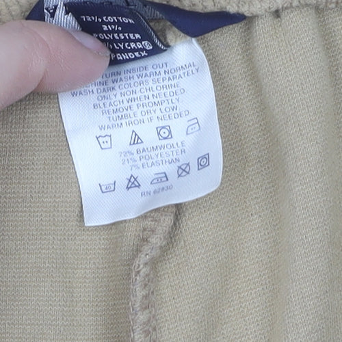 Lands' End Men's Beige Jogger Trousers Relaxed Fit 2XL