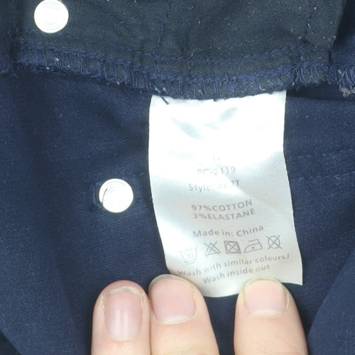First Avenue Women's Blue Skinny Trousers