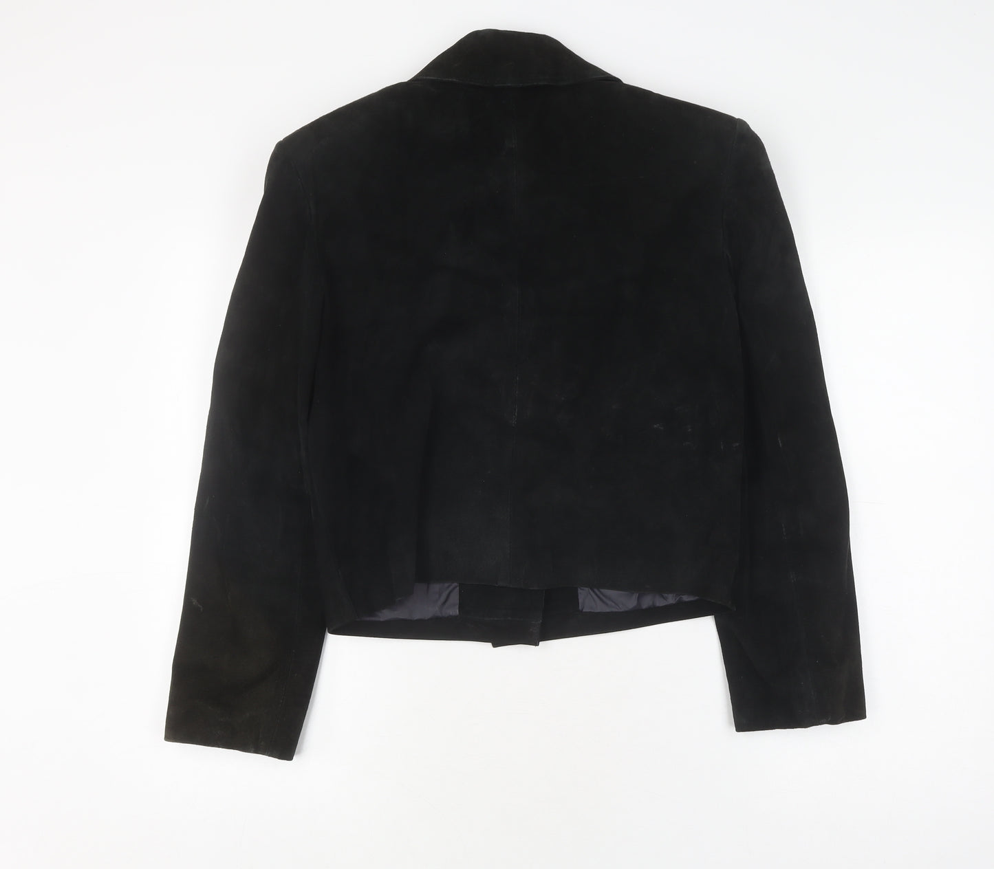 Avanti Women's Black Suede Jacket, Size 8, Lined Classic