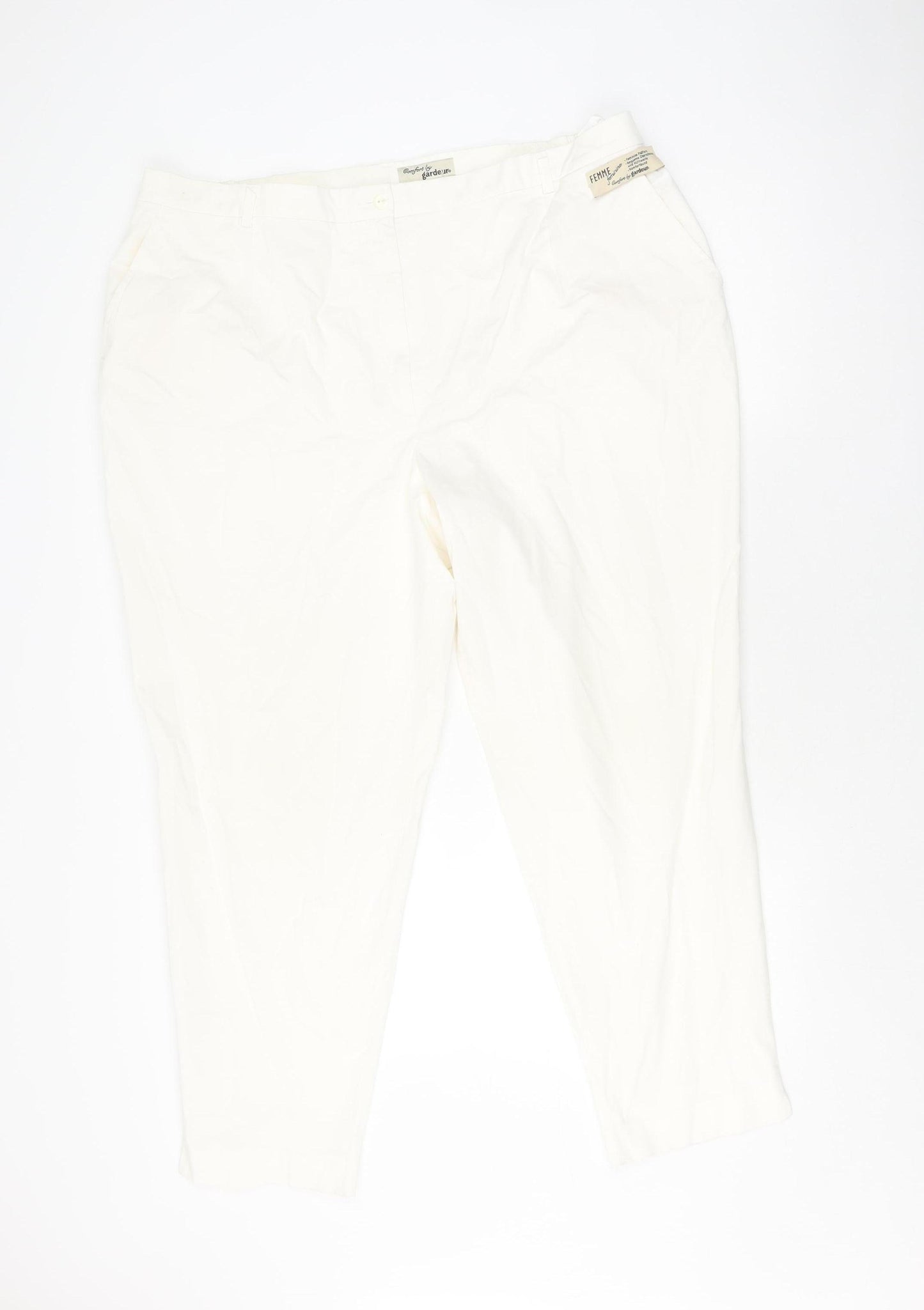 Gardeur Women's Ivory Comfortable Trousers, Size 24