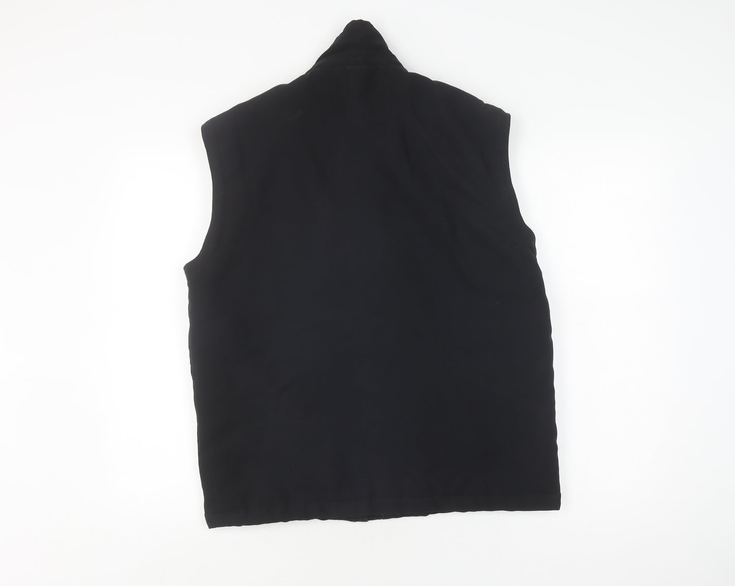 Duke Jeans Mens Black Waistcoat Lined, Size L