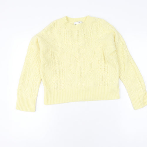 Vince Women's Ivory Cable-Knit Pullover Jumper XXS