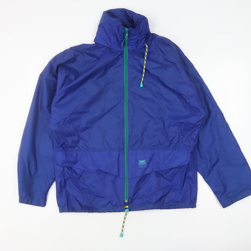 Helly Hansen Unisex Kids Blue Rain Coat XS Waterproof