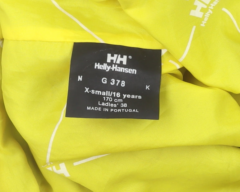 Helly Hansen Unisex Kids Blue Rain Coat XS Waterproof