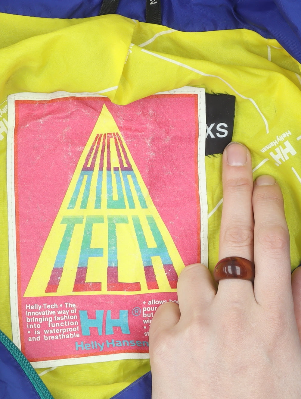 Helly Hansen Unisex Kids Blue Rain Coat XS Waterproof