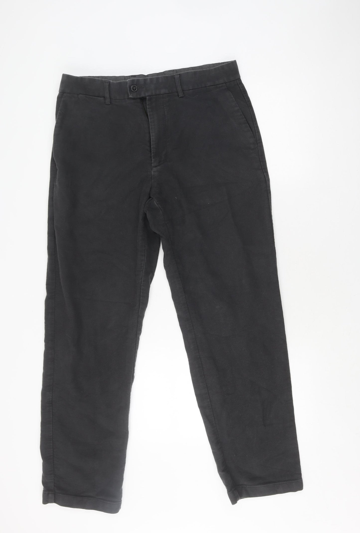 Marks and Spencer Men's Grey Chino Trousers Size 34
