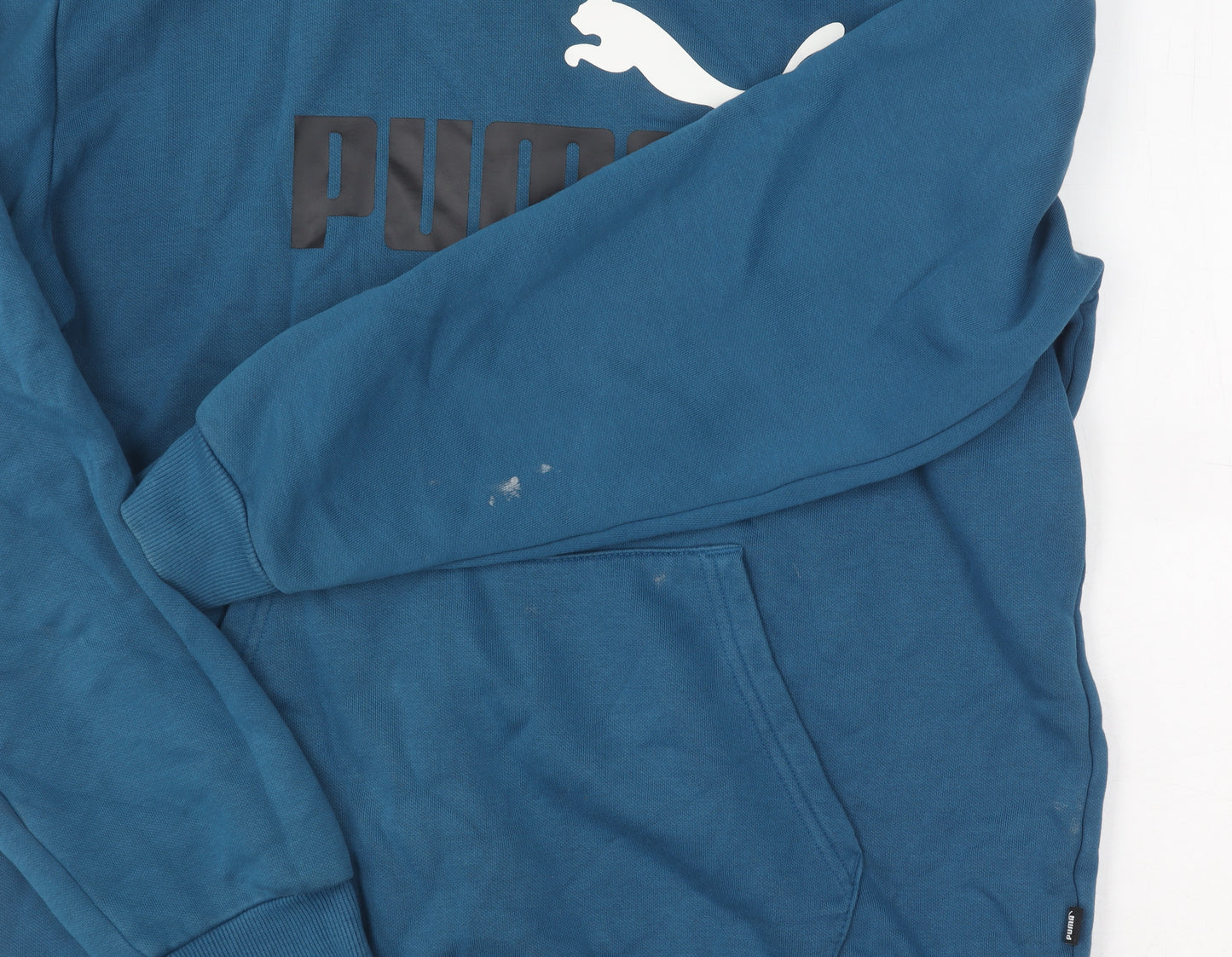Puma Men's Blue Hoodie M Pullover with Logo