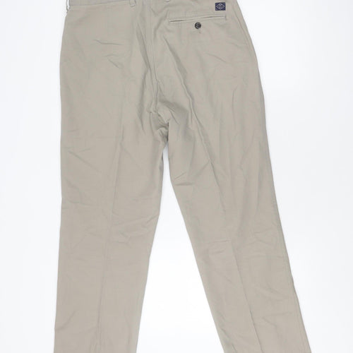 Marks and Spencer Men's Beige Chino Trousers Size 32