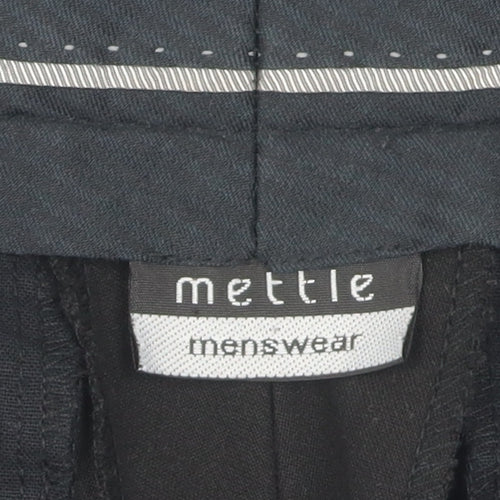 Mettle Men's Black Dress Pants 34R Regular Fit