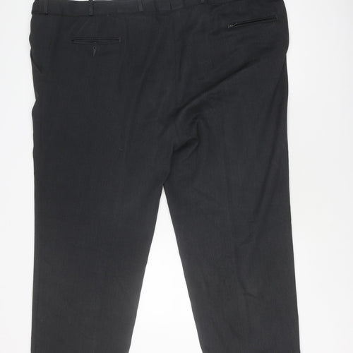 Peter Christian Men's Black Wool Trousers Size MT 14