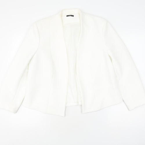 M&Co Women's Ivory Blazer, Size 18, Long Sleeve