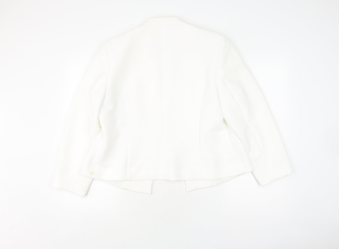 M&Co Women's Ivory Blazer, Size 18, Long Sleeve