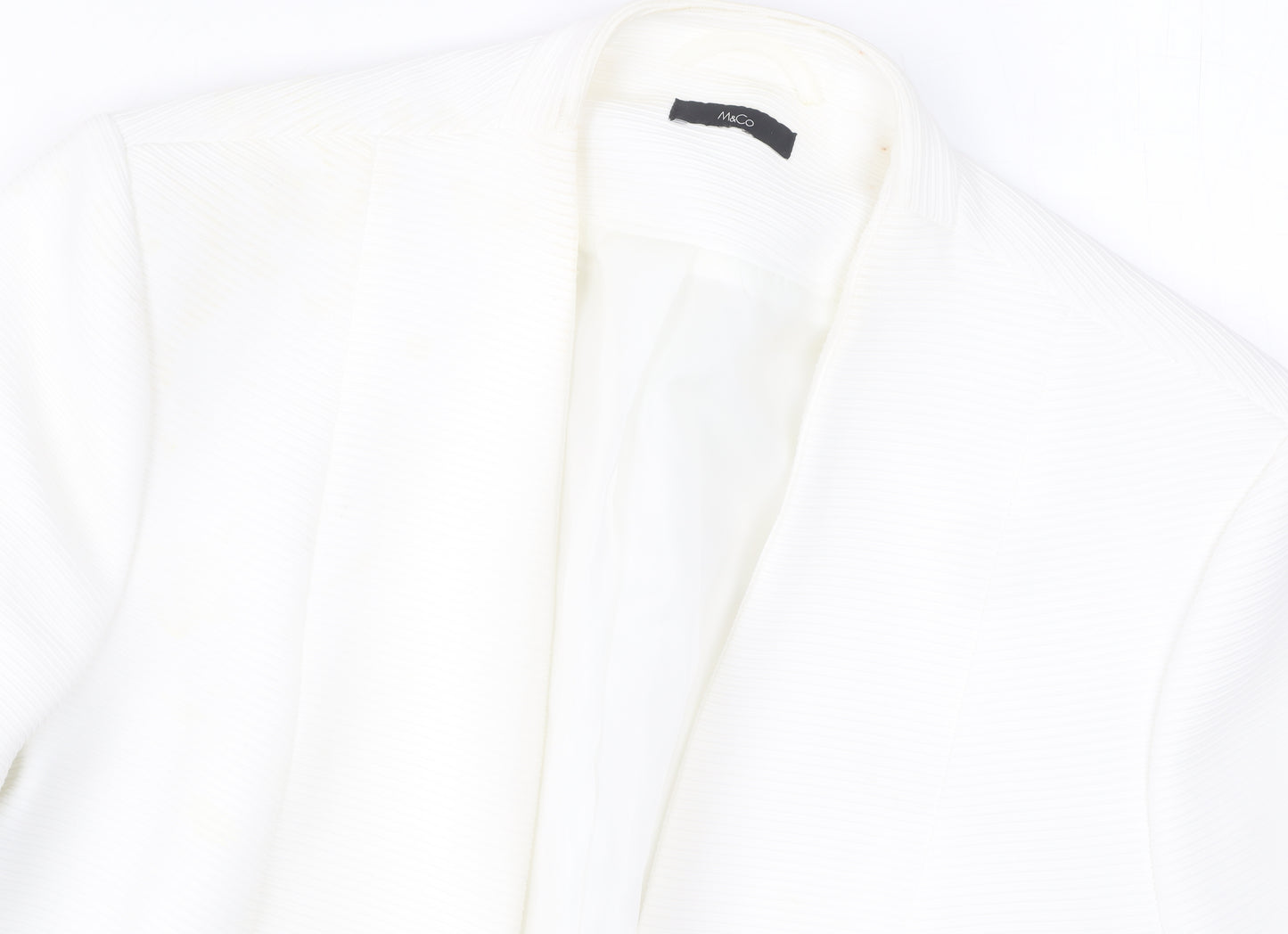 M&Co Women's Ivory Blazer, Size 18, Long Sleeve