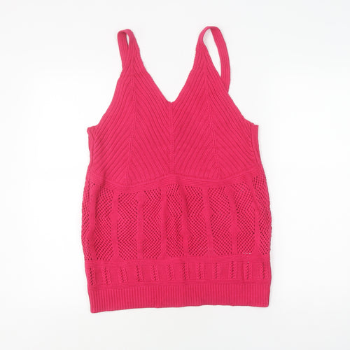 Next Women's Pink Camisole Top Size 16 Cotton