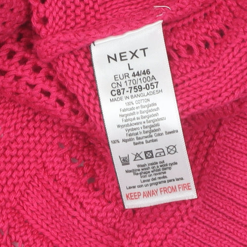 Next Women's Pink Camisole Top Size 16 Cotton