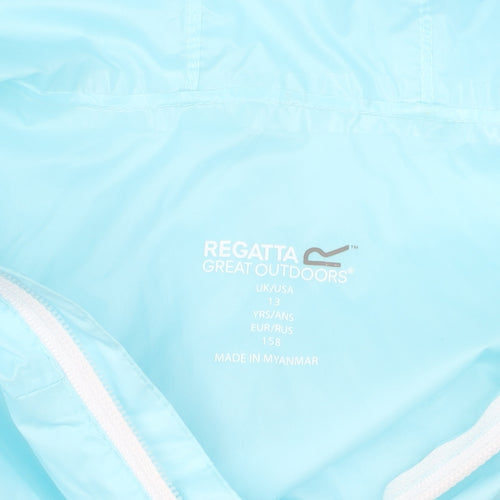 Regatta Boys Blue Waterproof Windbreaker Jacket 13 Years