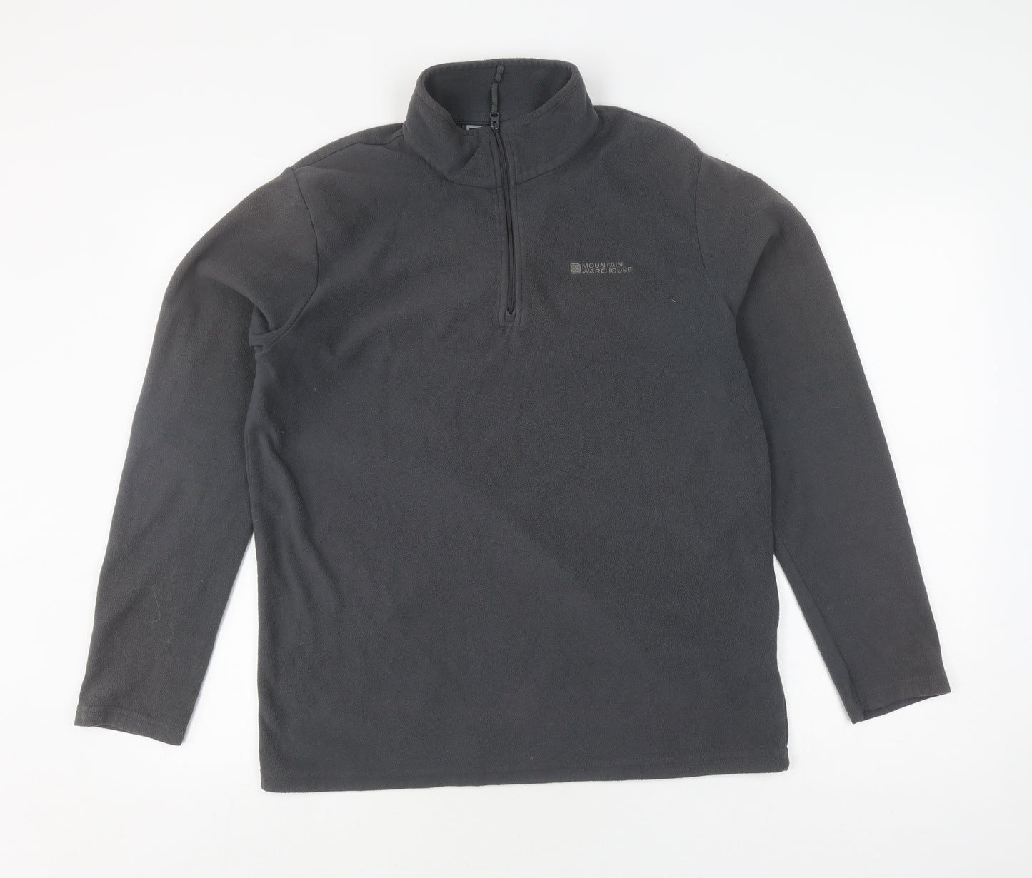 Mountain Warehouse Men's Grey Fleece Pullover Sweatshirt, M