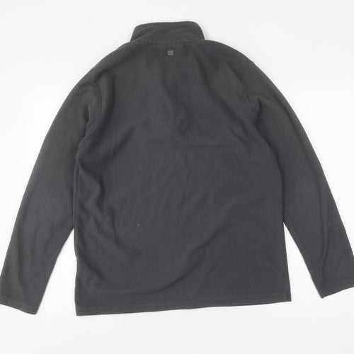 Mountain Warehouse Men's Grey Fleece Pullover Sweatshirt, M