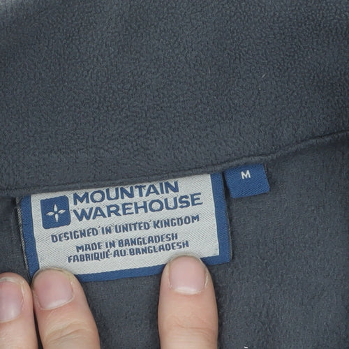 Mountain Warehouse Men's Grey Fleece Pullover Sweatshirt, M