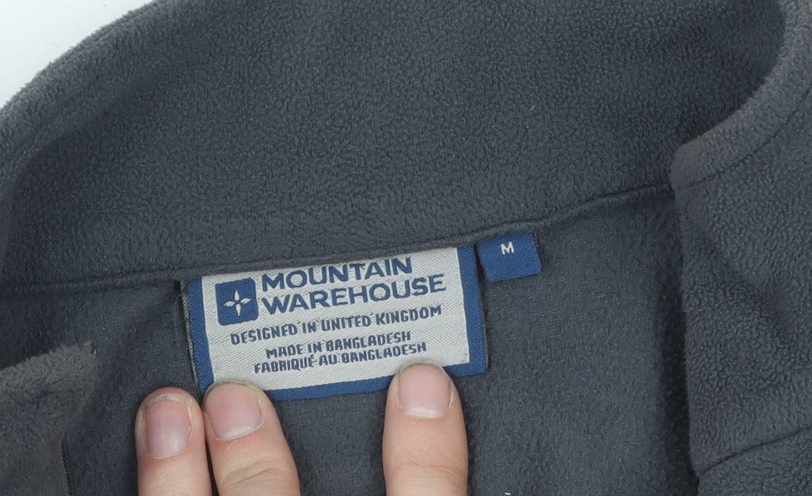 Mountain Warehouse Men's Grey Fleece Pullover Sweatshirt, M
