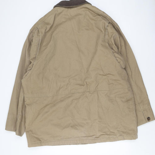 NICO Men's Beige 2XL Casual Cotton Jacket