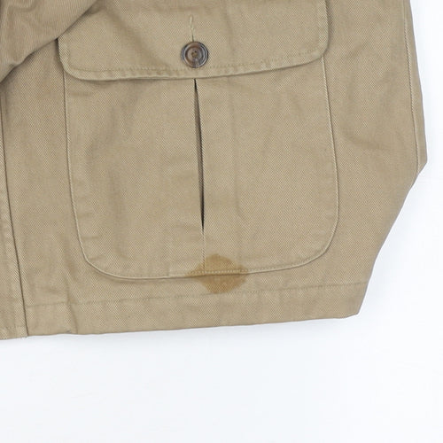 NICO Men's Beige 2XL Casual Cotton Jacket