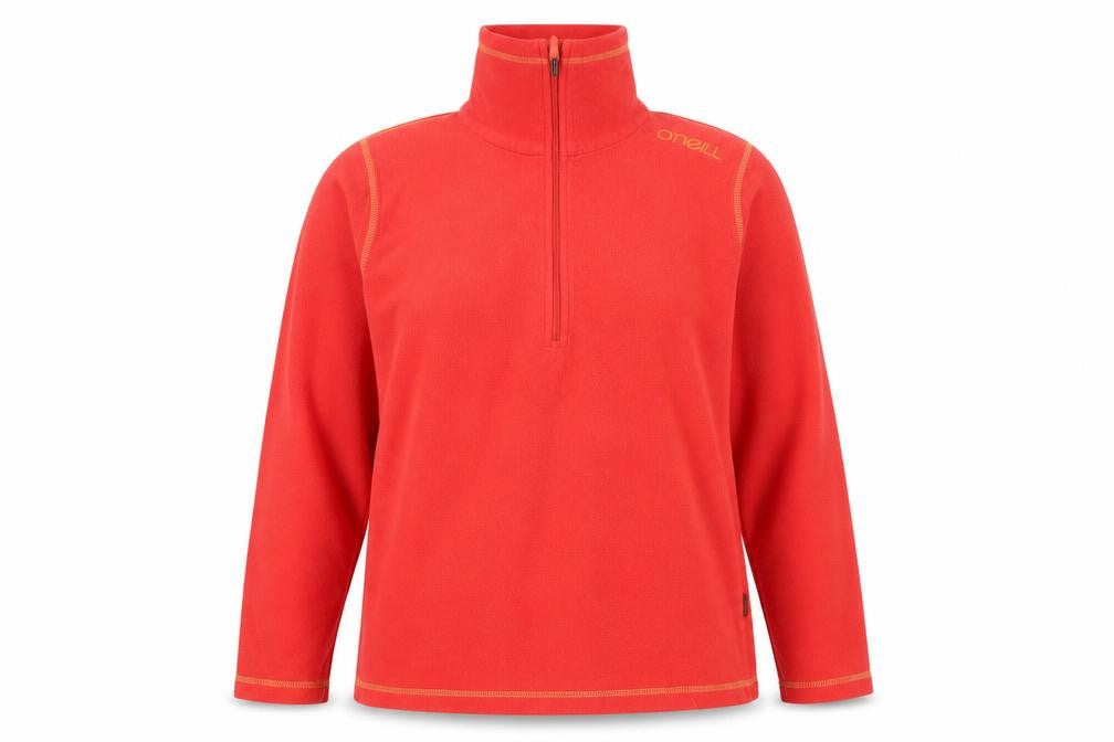 Front view of O'Neill Women's Red Fleece Sweatshirt L, Zip