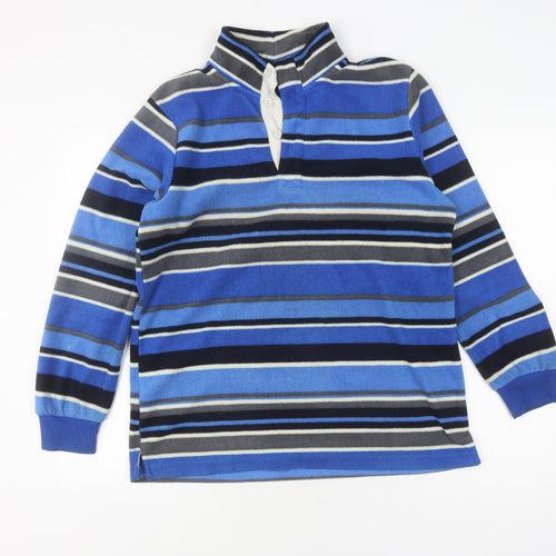 Cotton Traders Blue Sweater Women's S Stripe