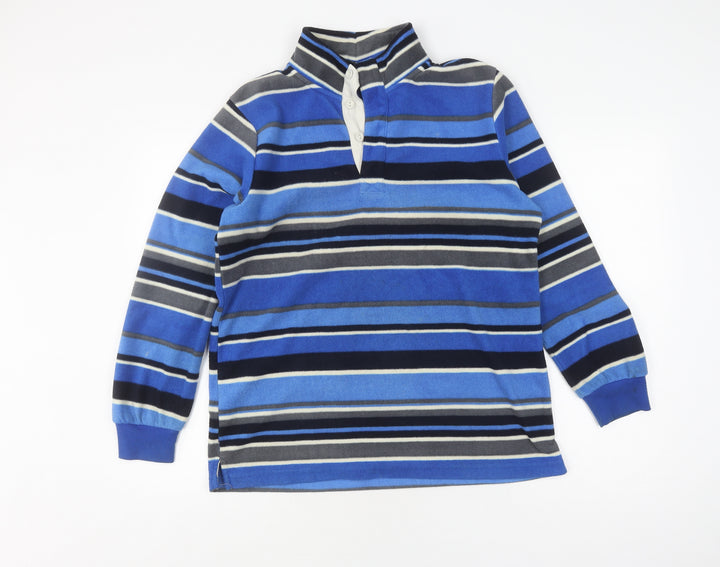 Cotton Traders Blue Sweater Women's S Stripe