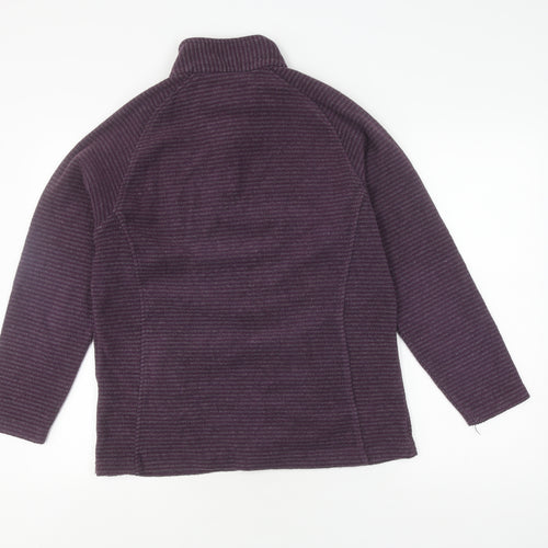 Regatta Women's Purple Striped Pullover Sweatshirt, Size 12