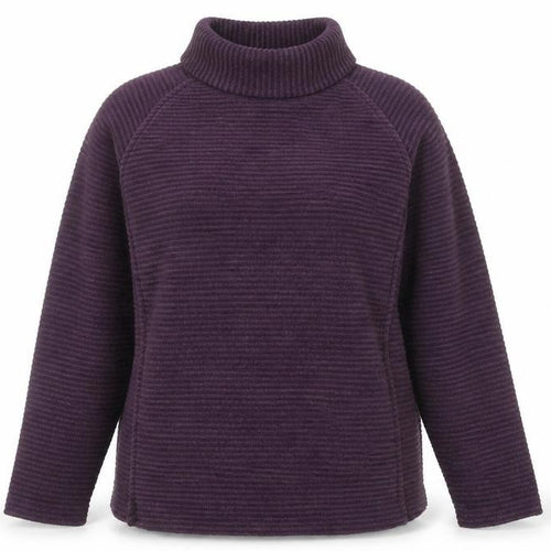 Regatta Women's Purple Striped Pullover Sweatshirt, Size 12