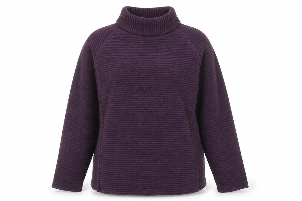 Regatta Women's Purple Striped Pullover Sweatshirt, Size 12